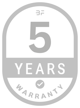 5 year warranty badge