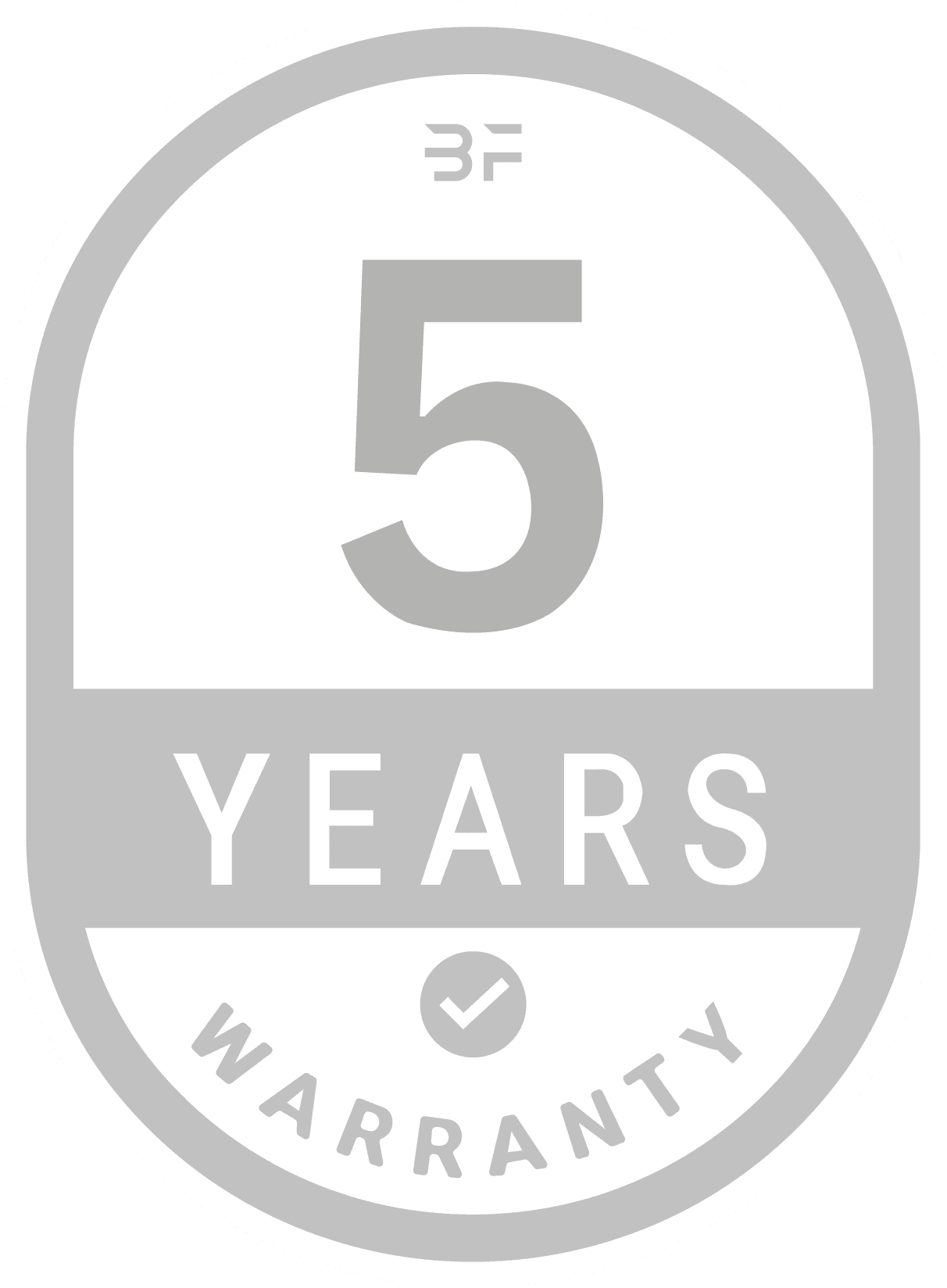 5 Year Warranty Badge